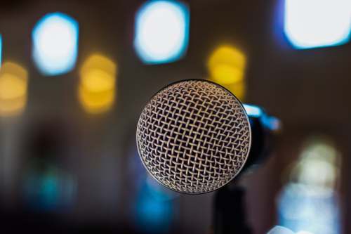 next year macro photography of black microphone 2020